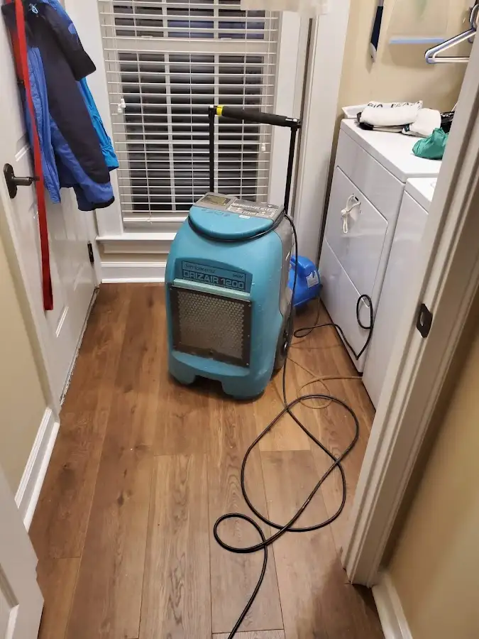 Commercial dehumidifier deployed for Flood Damage Cleanup in Osprey