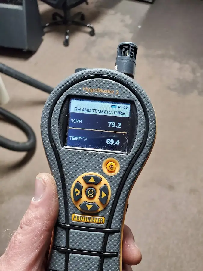 Moisture meter humidity assessment for Fire & Smoke Damage Restoration in Osprey